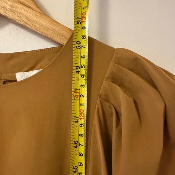 Mr. Larkin Molly Puff Sleeve Modern Weaving Dress in Sierra | Size Small - Picture 6 of 9